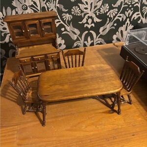 Dollhouse miniature Dining Set 1:12